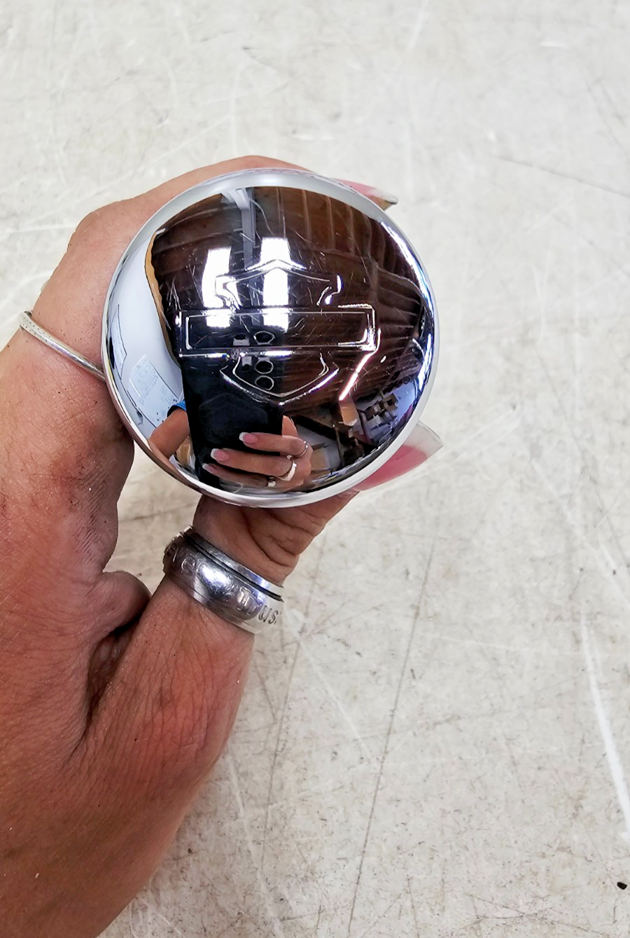 2000 HARLEY SOFTAIL DEUCE Chrome Oil Tank Bag Dipstick