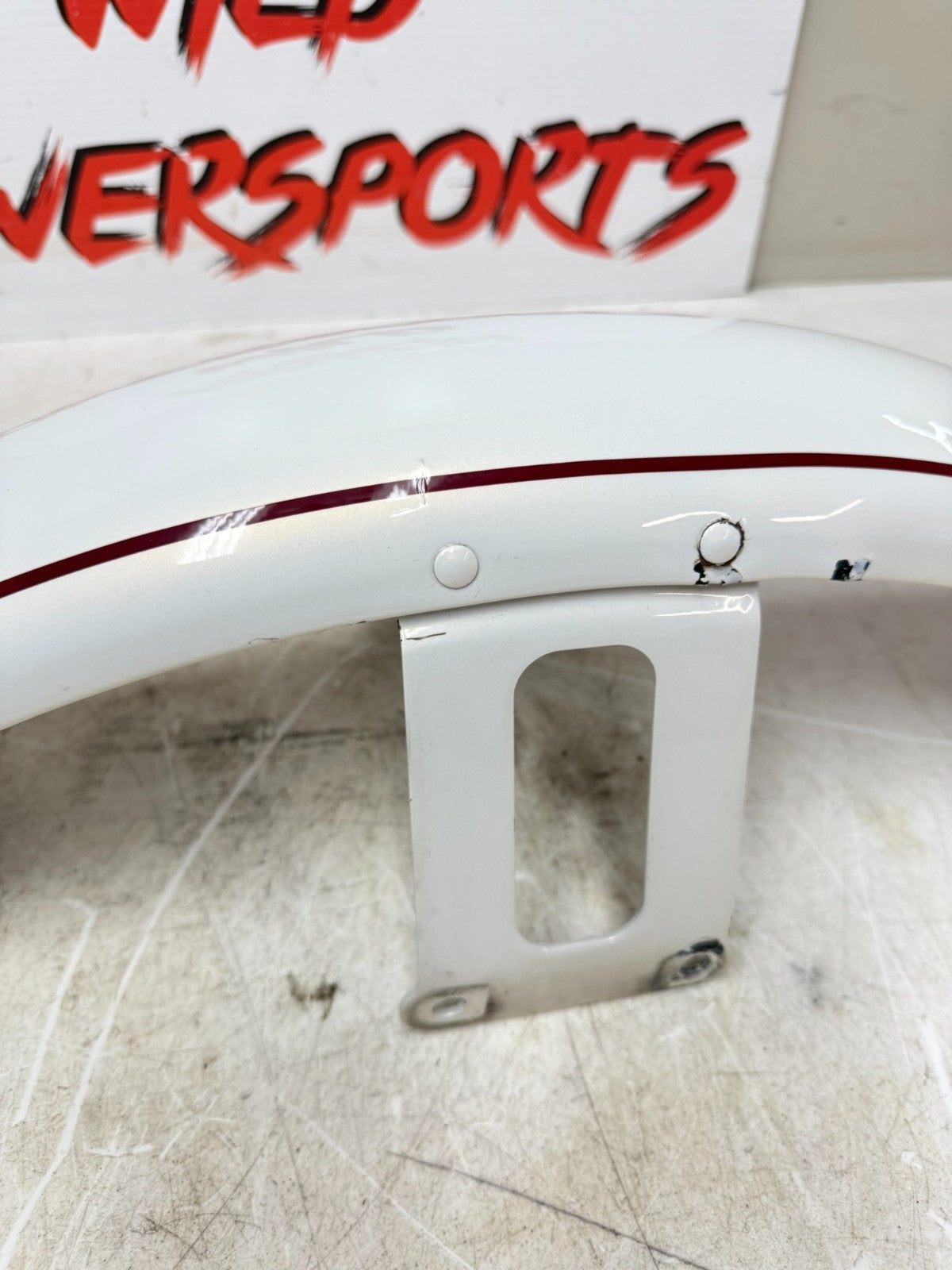 2003 HARLEY DYNA WIDE GLIDE Front Fender Pearl White 100th Anniversary