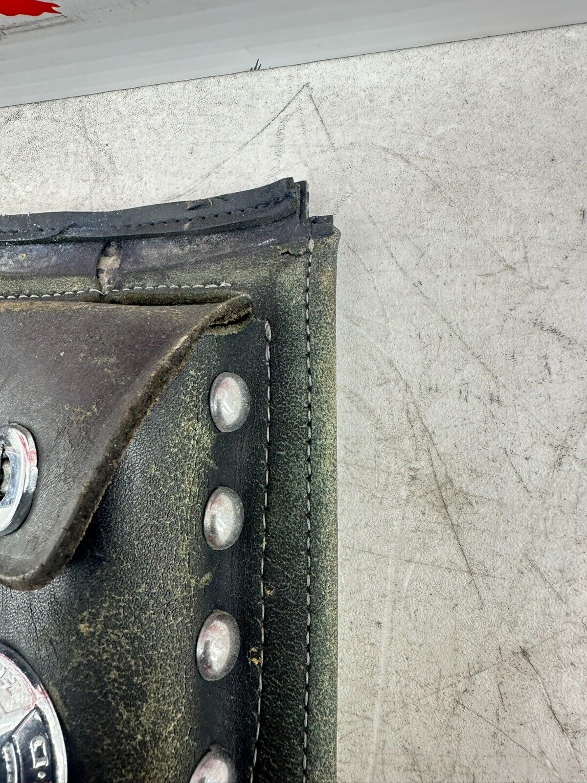 1995 HARLEY SOFTAIL OEM HD Leather Gas Tank Dash Filler Panel