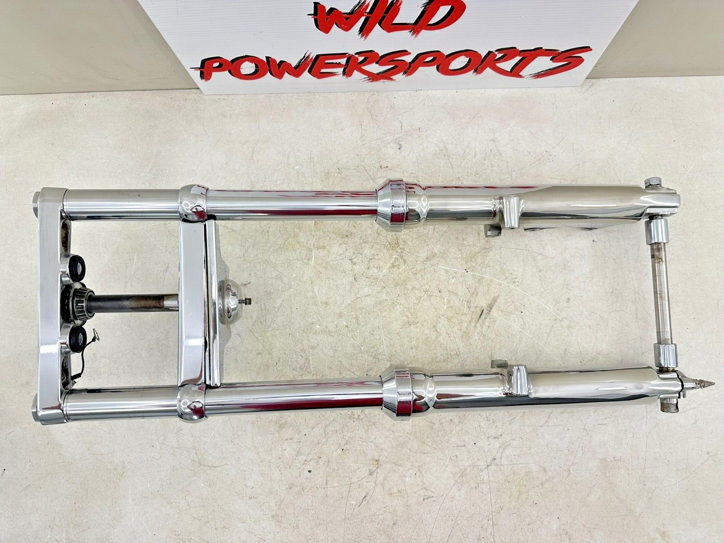 1999 HARLEY SOFTAIL Chrome Wide Glide Forks Triple Tree Clamp