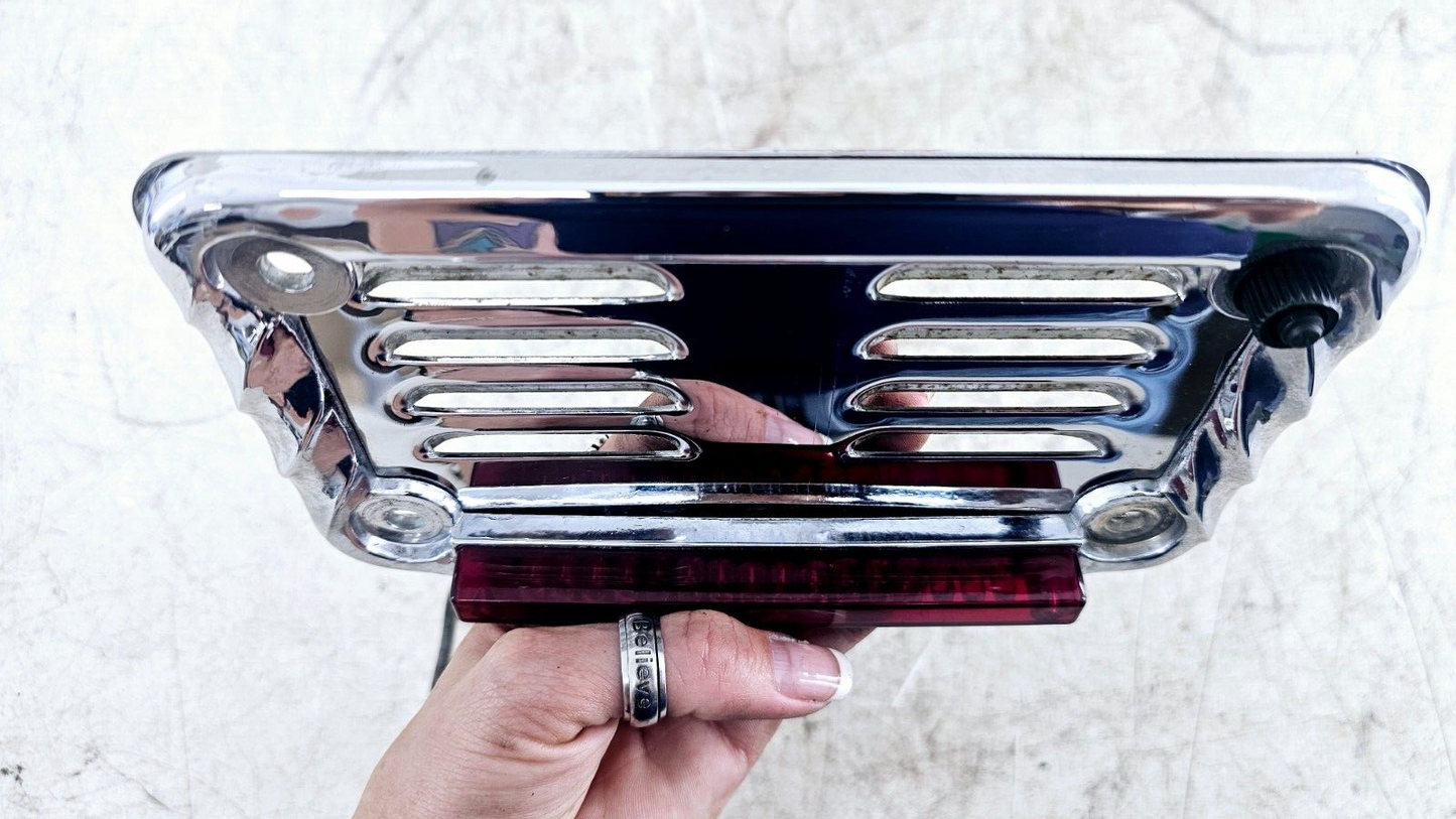 1999 HARLEY DYNA CONVERTIBLE Chrome Rear License Plate Mounting Backing Plate