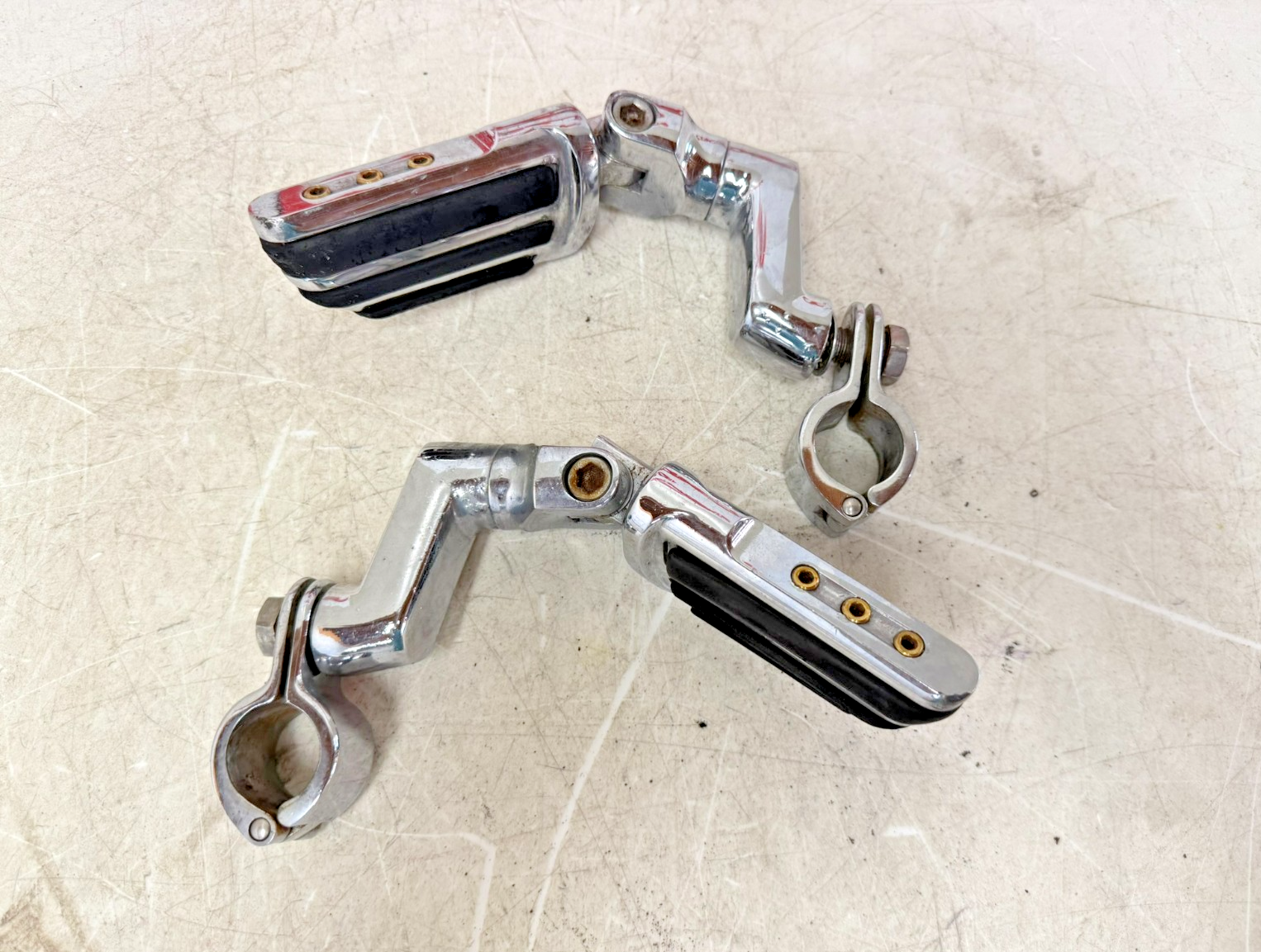 2001 HONDA VALKYRIE INTERSTATE Front Left Right Highway Foot Peg Chrome