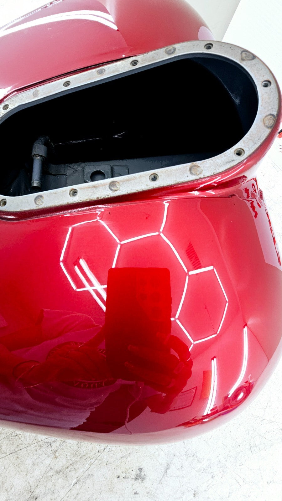 1998 HARLEY FLH ELECTRA GLIDE Gas Fuel Tank EFI Fuel Injected RED OEM HD NO DENT