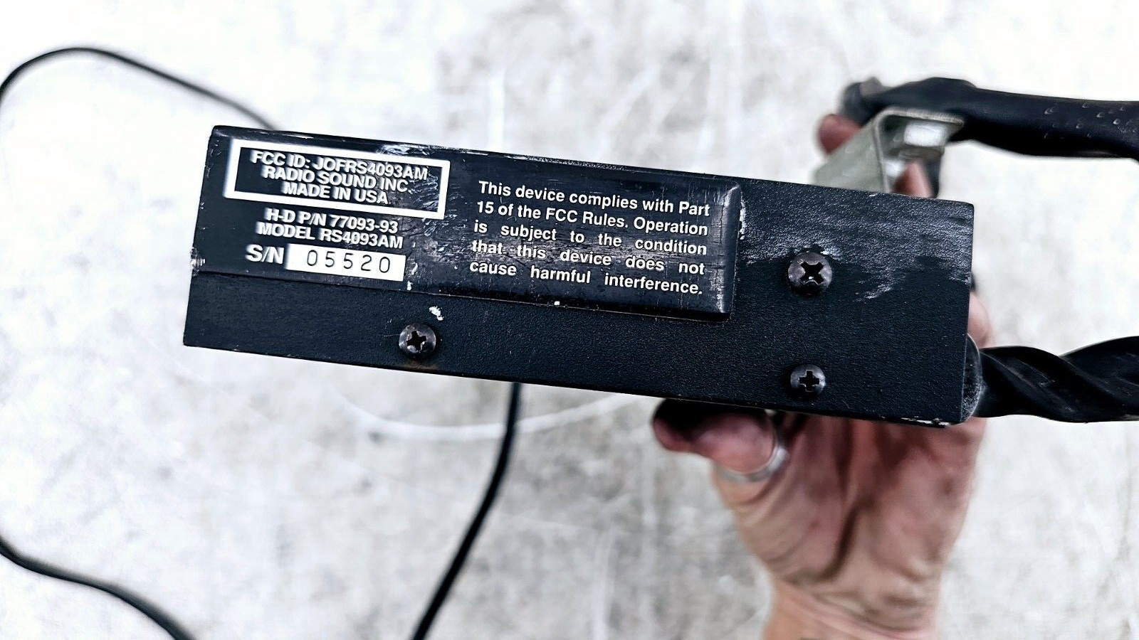 1994 HARLEY FLH ELECTRA GLIDE CB Radio Trans Receiver Intercom Module