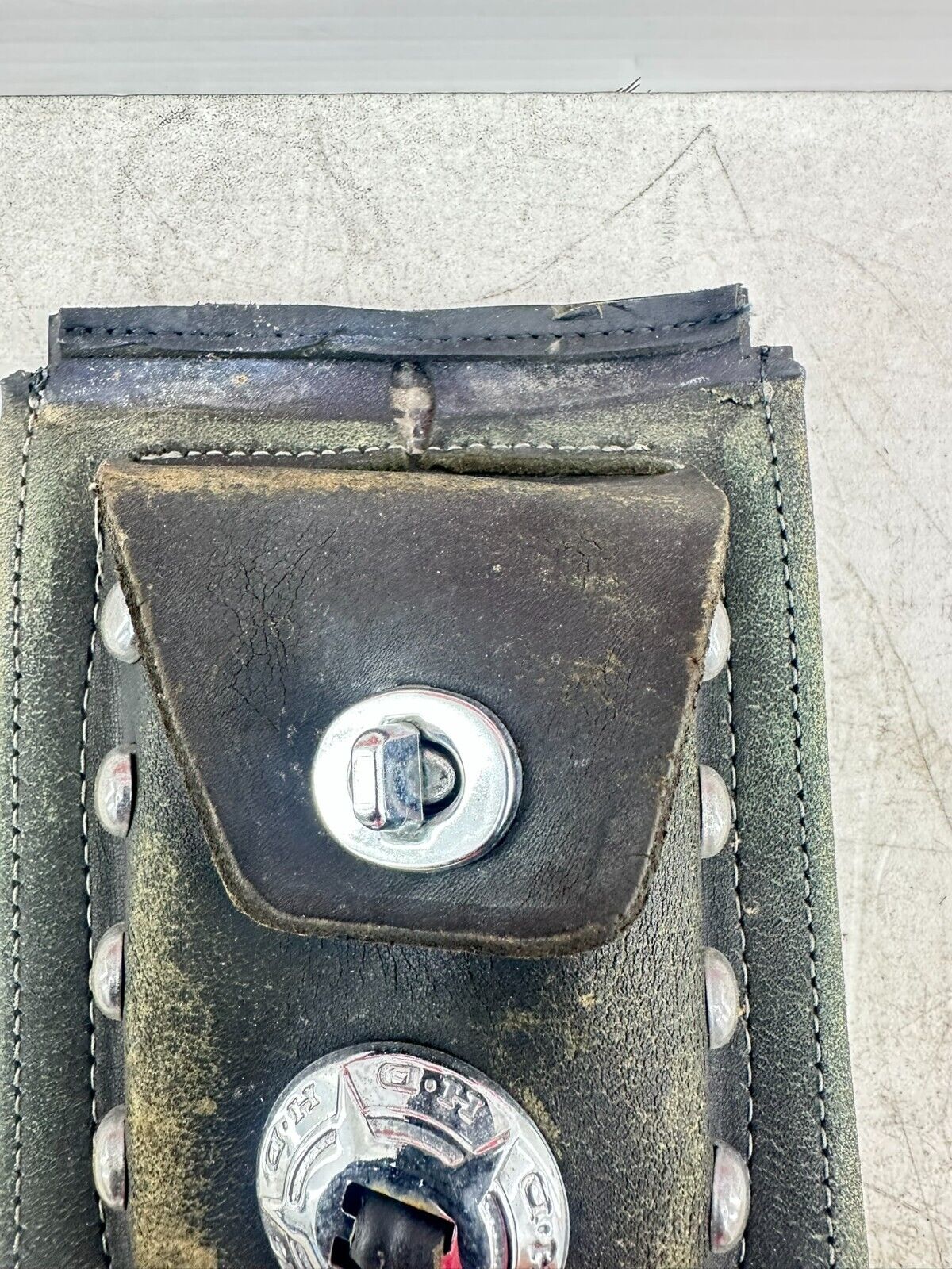 1995 HARLEY SOFTAIL OEM HD Leather Gas Tank Dash Filler Panel