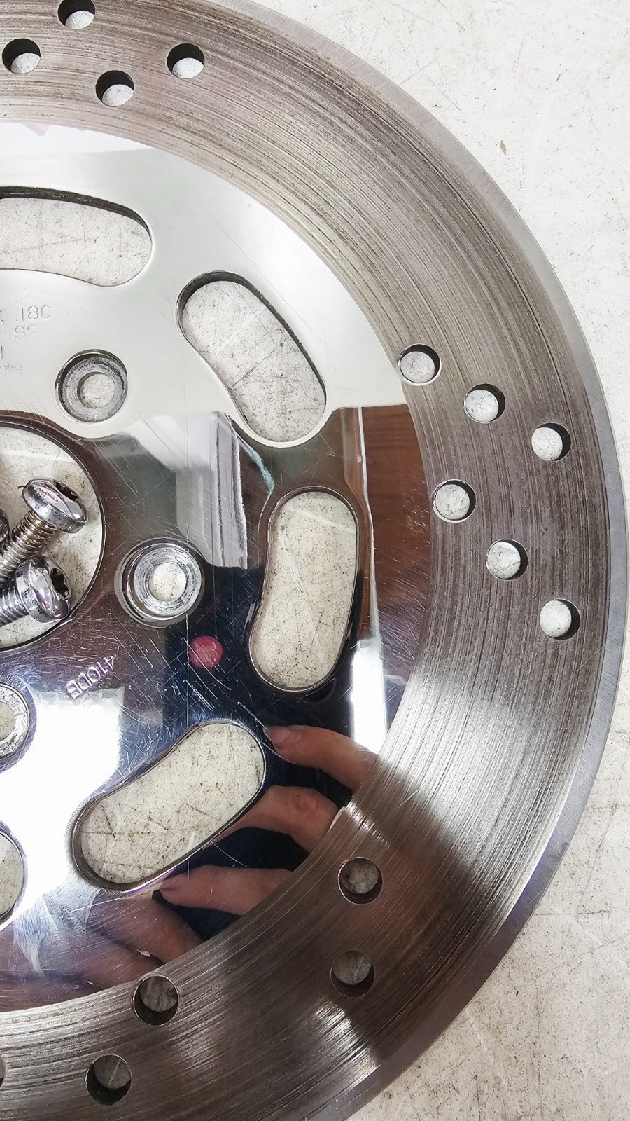 1997 HARLEY DYNA OEM Chrome Rear Brake Disc Rotor