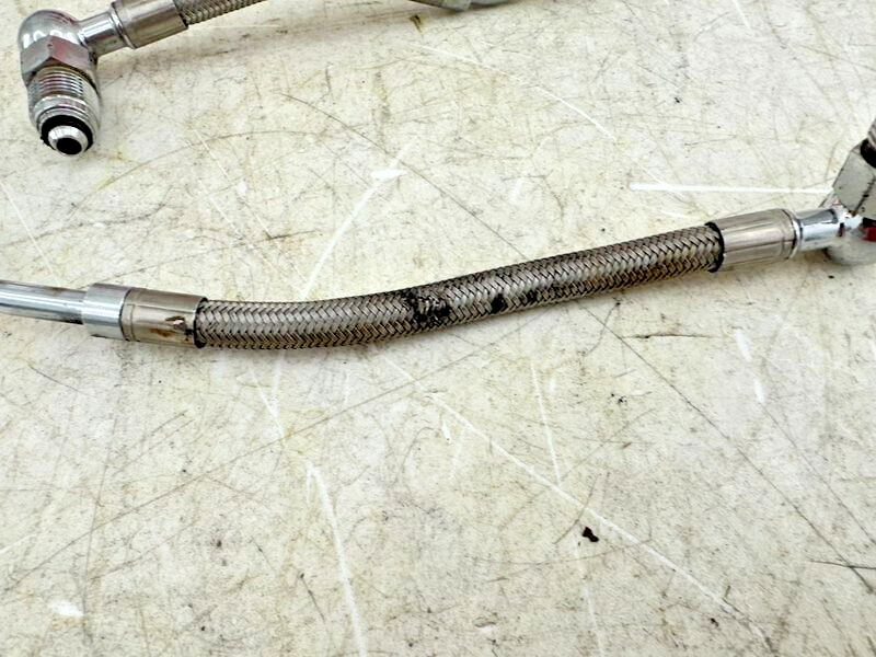 1999 HARLEY FLH ELECTRA GLIDE OEM HD Braided Fuel Lines Pipes