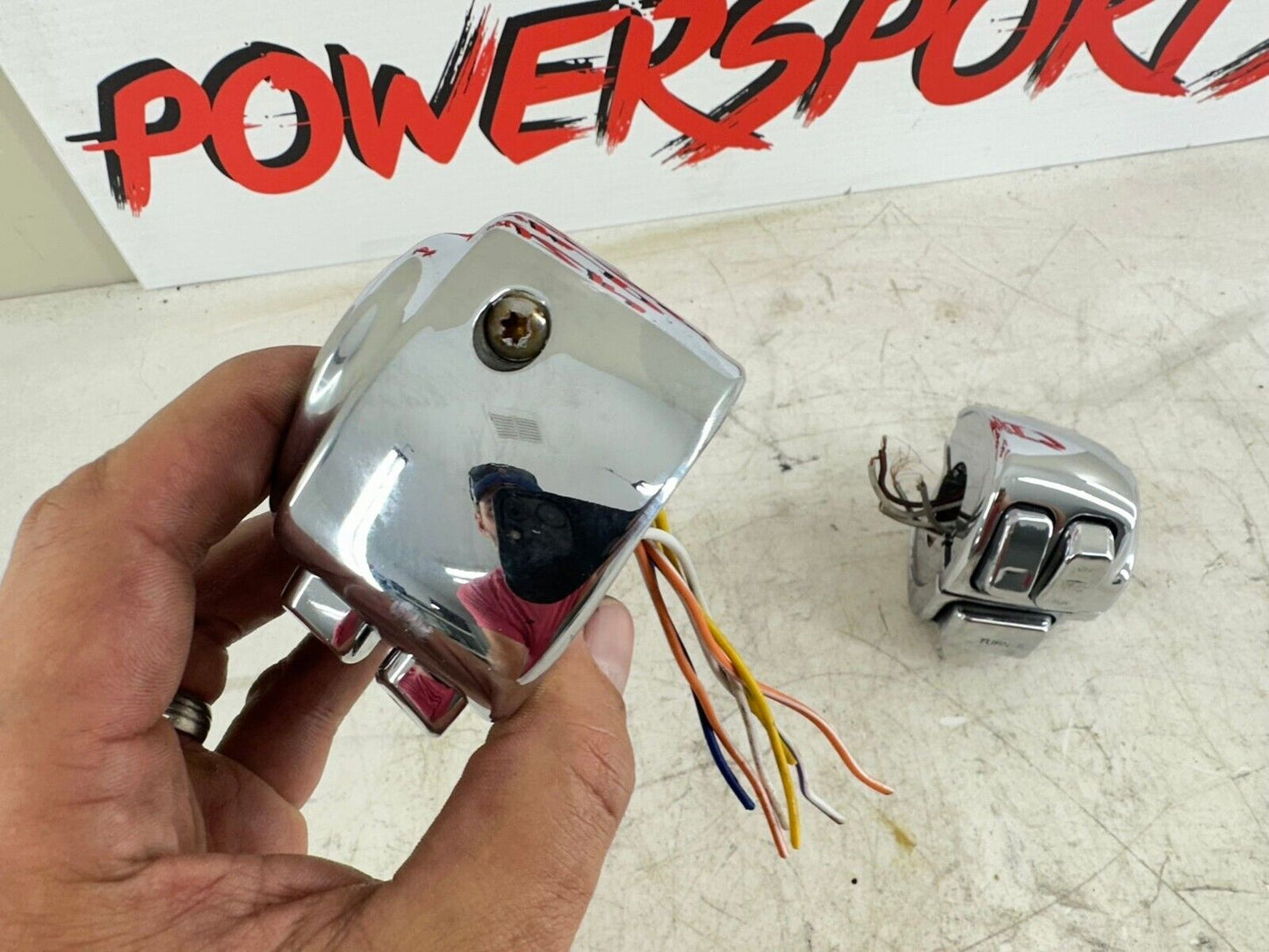2003 HARLEY SOFTAIL Chrome Right Left Hand Controls Switch Housing