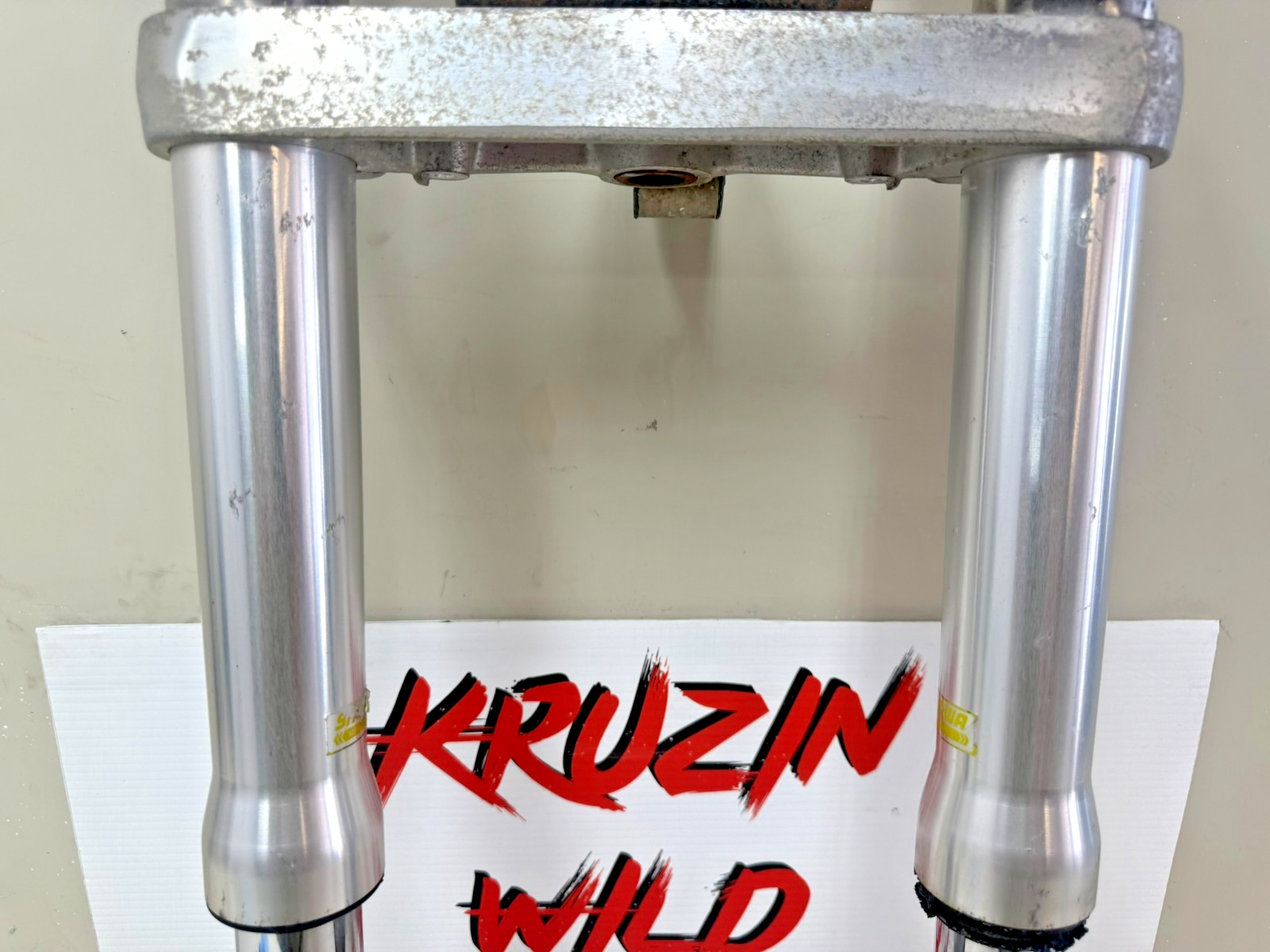 2001 HONDA VALKYRIE INTERSTATE Front End Forks Triple Tree Clamp Straight