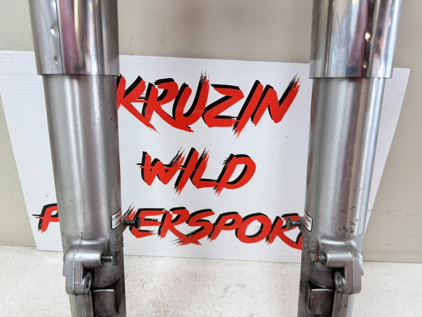 2003 HARLEY ELECTRA GLIDE Forks Triple Tree Clamp Axle Straight OEM HD