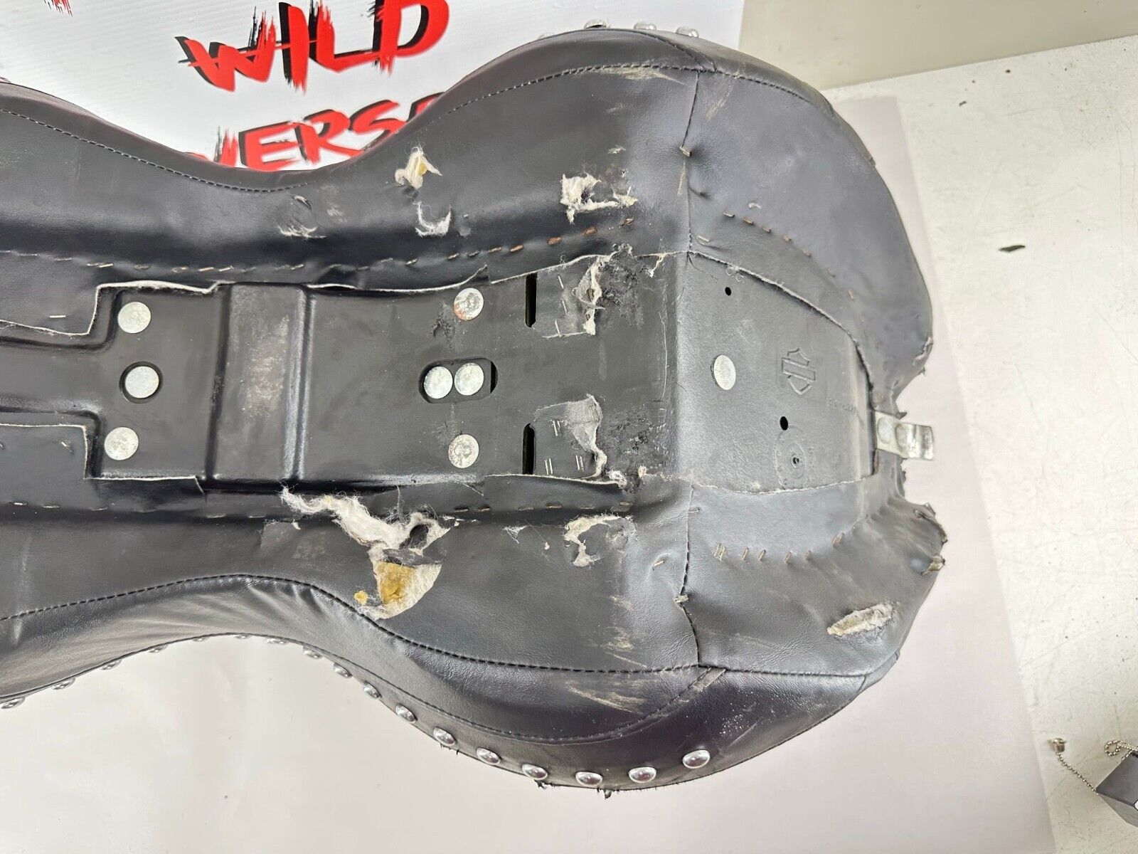 2003 HARLEY SOFTAIL DEUCE OEM Seat + Driver Backrest
