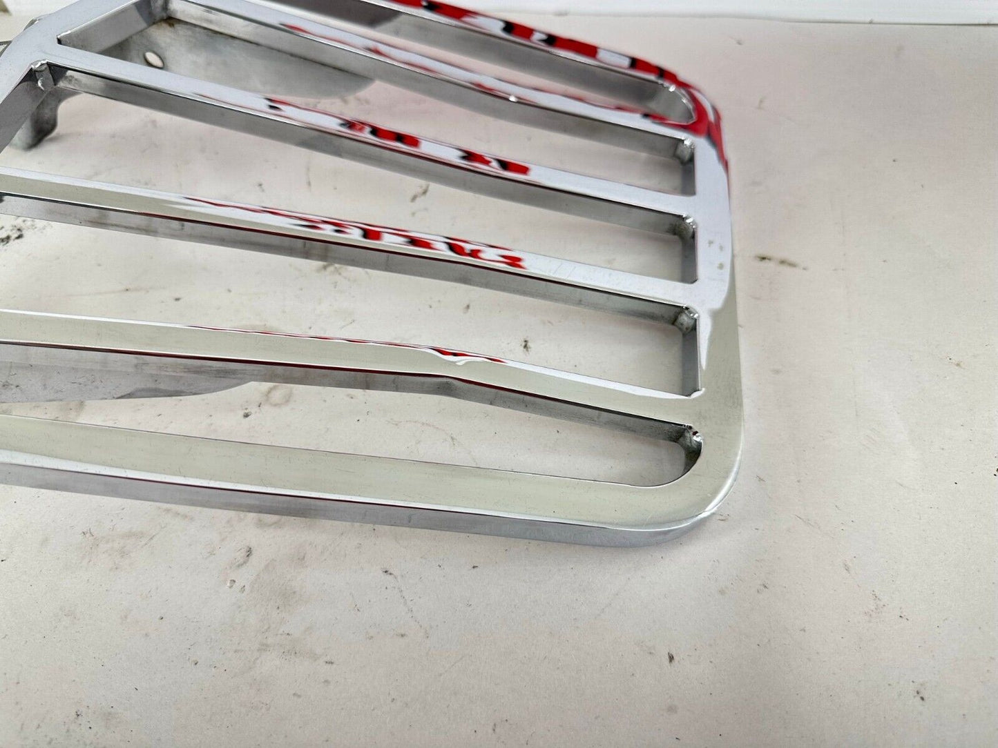 2003 HARLEY SOFTAIL Chrome Luggage Rack Sissy Bar Passenger Backrest