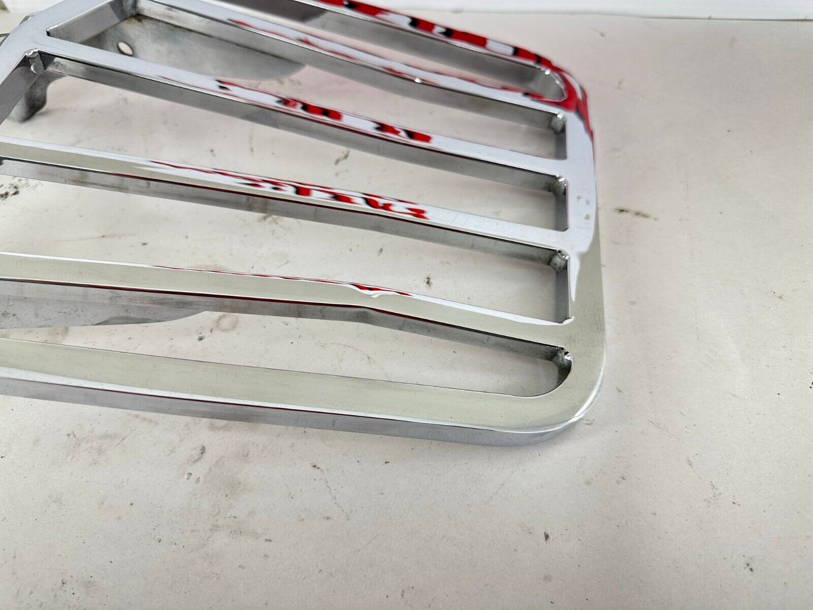 2003 HARLEY SOFTAIL Chrome Luggage Rack Sissy Bar Passenger Backrest
