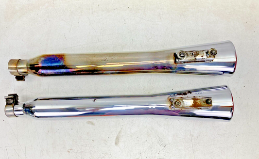 2000 HARLEY DAVIDSON FLH ROADKING Exhaust System Slip On Muffler Silencer Chrome