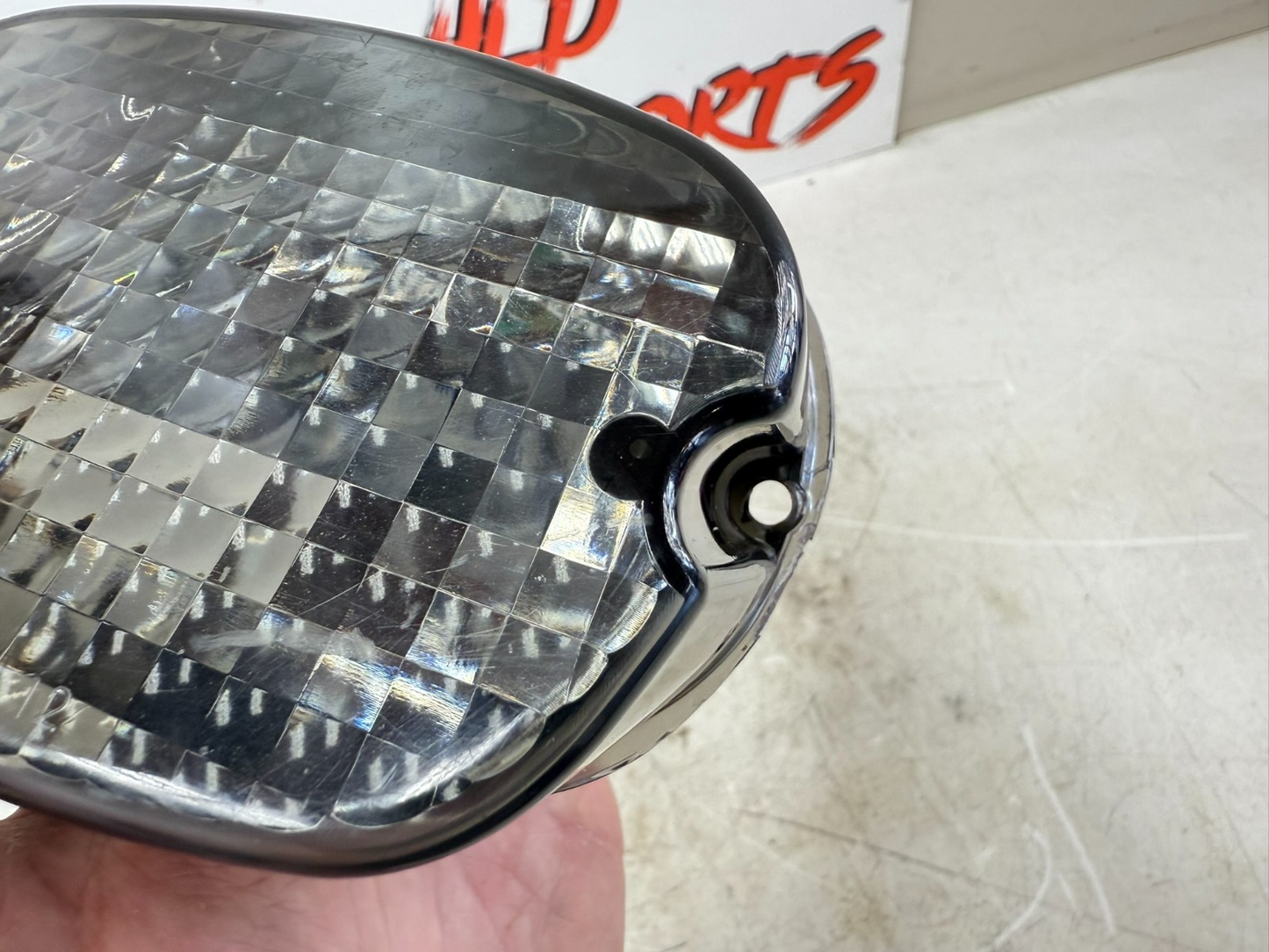 2003 HARLEY DYNA WIDE GLIDE Rear LED Tail Light Smoke Lens brightasslights 