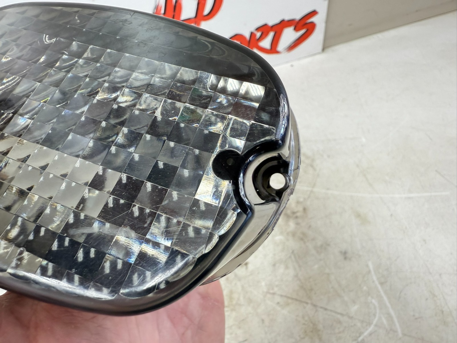 2003 HARLEY DYNA WIDE GLIDE Rear LED Tail Light Smoke Lens brightasslights 