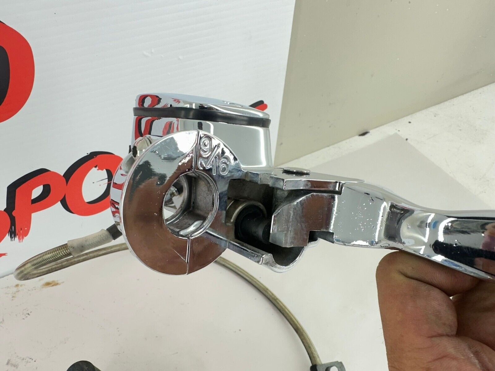 2003 HARLEY SOFTAIL Chrome Front Brake Master Cylinder + Caliper