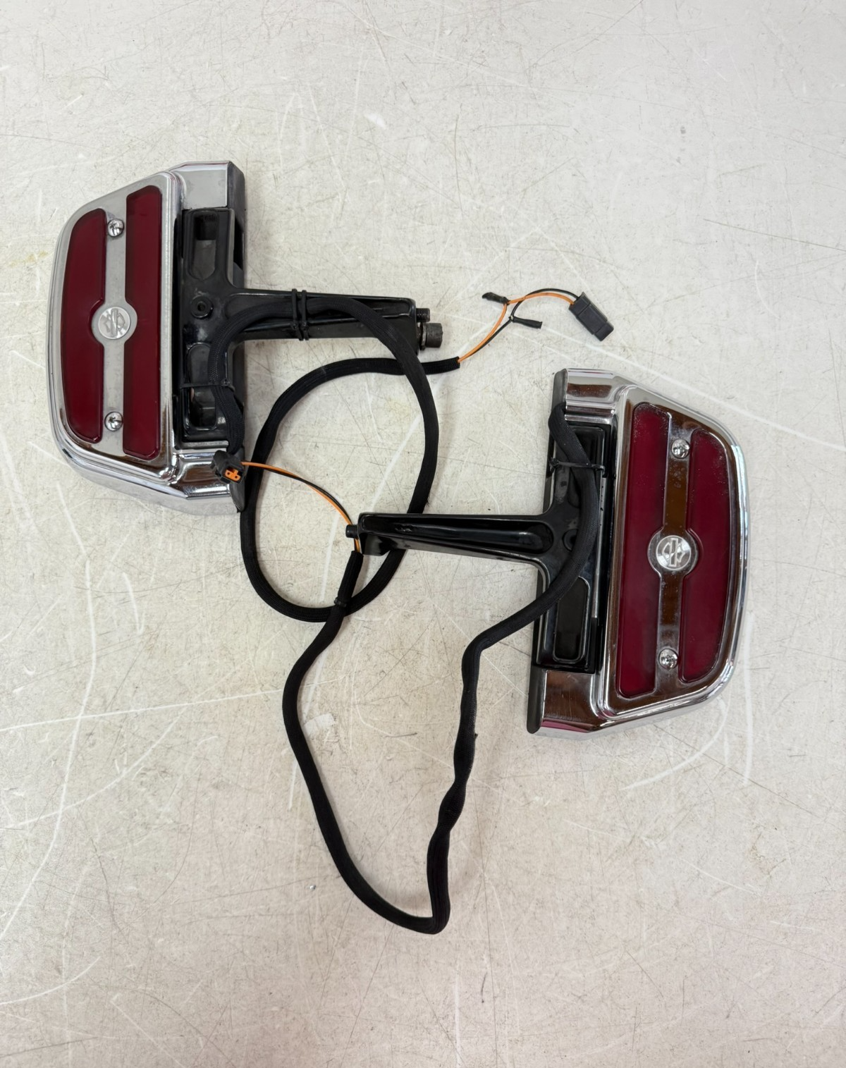 2003 HARLEY ELECTRA GLIDE Rear Left Right Passenger Floor Foot Board W/ Lights