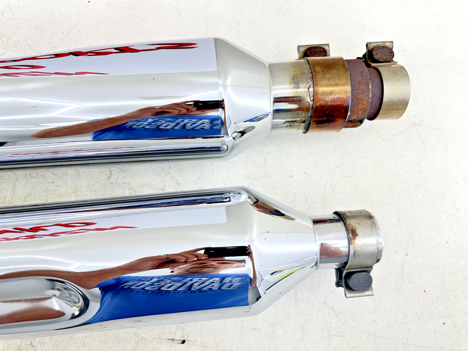 2003 HARLEY ELECTRA GLIDE classic Rinehart 4.5" Exhaust System Slip On Mufflers