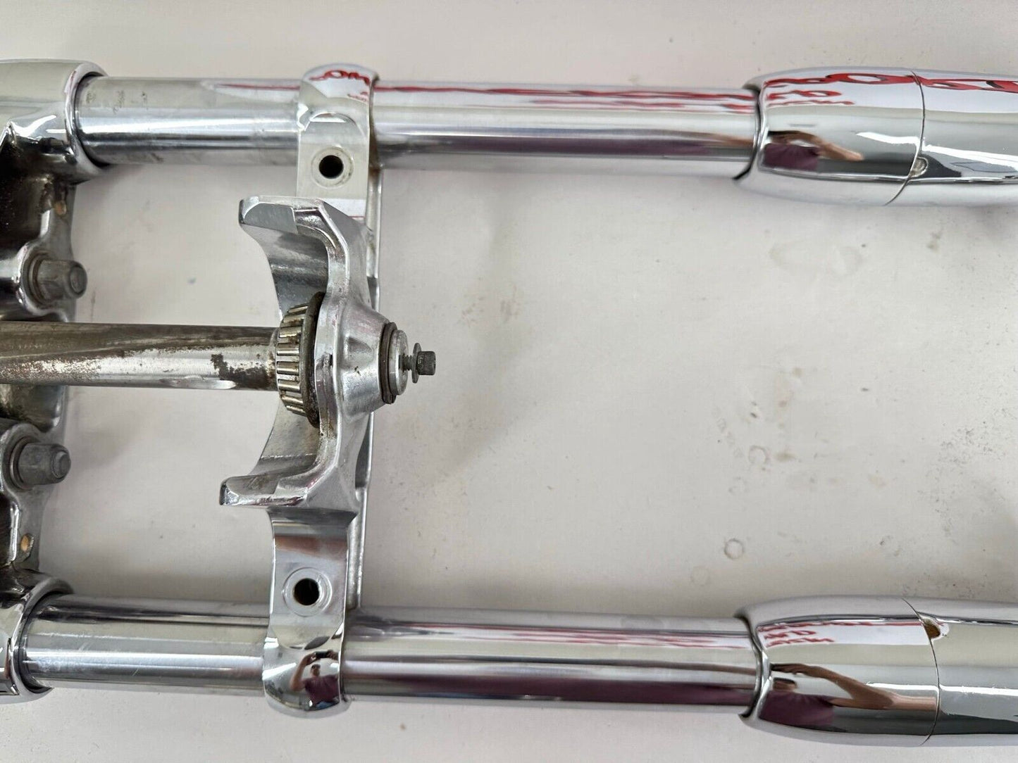 2003 HARLEY SOFTAIL DEUCE Chrome Front Forks Triple Clamps