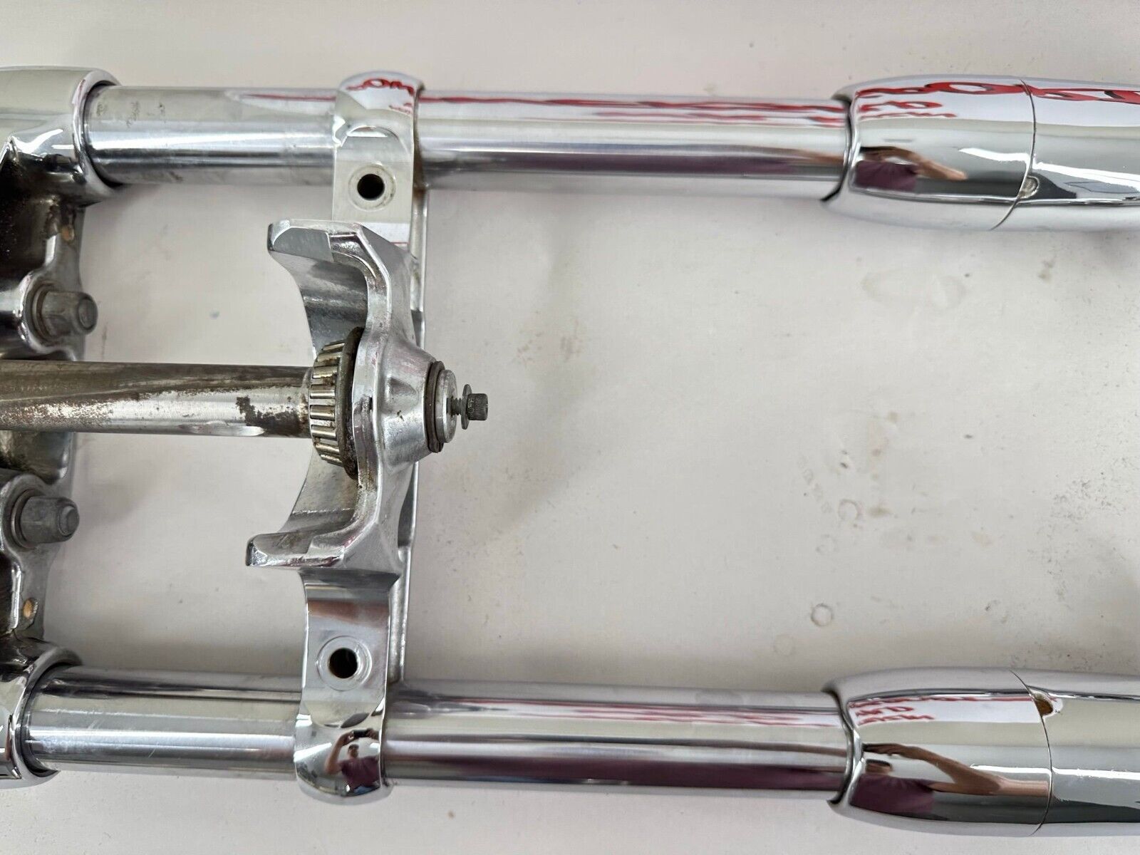 2003 HARLEY SOFTAIL DEUCE Chrome Front Forks Triple Clamps