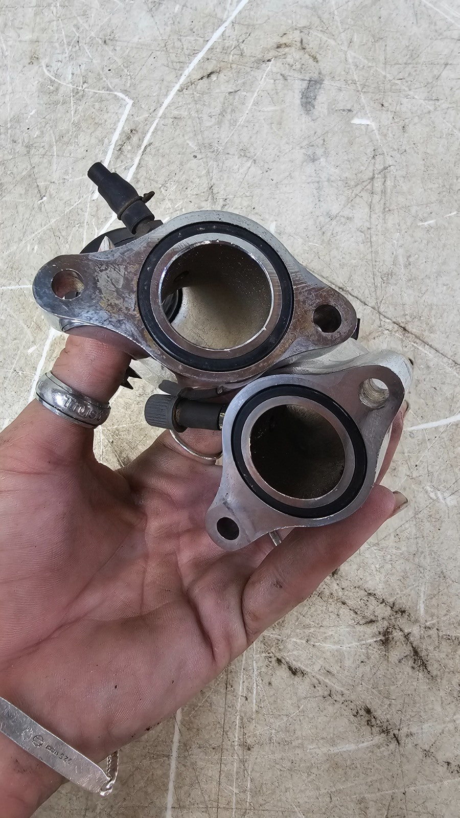 2000 HONDA VALKYRIE INTERSTATE Chrome Carb Carburetor Intake Manifold Runner Tub