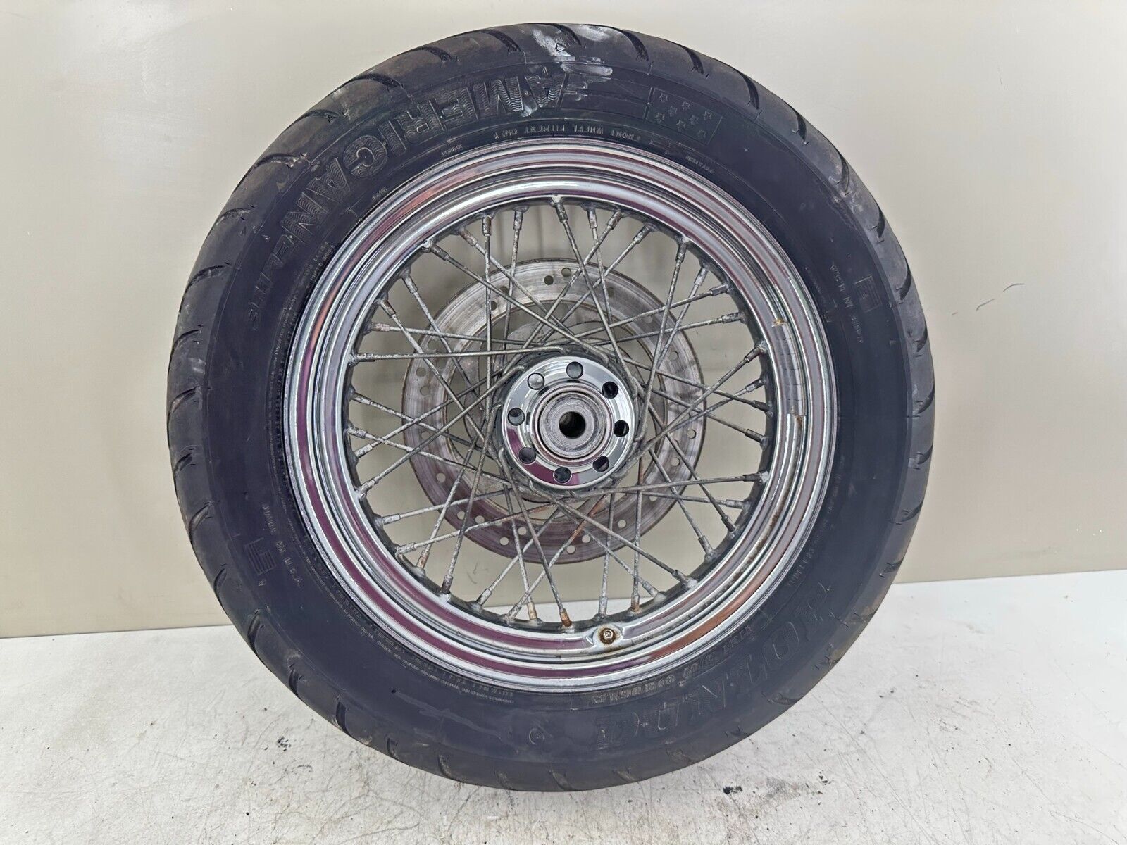 2003 HARLEY DAVIDSON SOFTAIL 16" Front Wheel Rim Tire Spoke Laced OEM HD