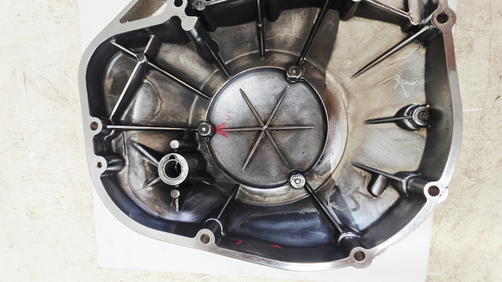 1996 HARLEY FLH ELECTRA GLIDE Outer Primary Clutch Cover Case Chrome Housing