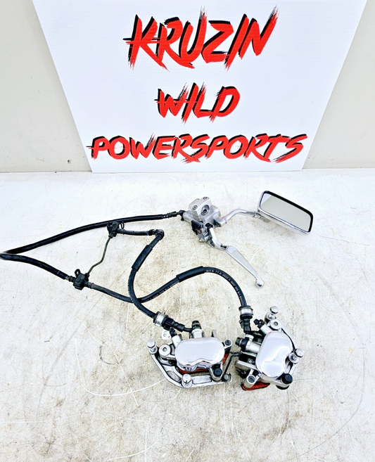 1999 HONDA VALKYRIE INTERSTATE Dual Caliper Hose Master Cylinder + Right Mirror