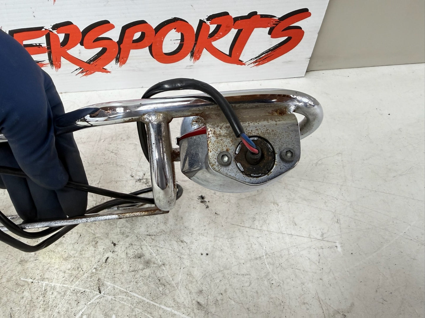 1995 HARLEY FLH ELECTRA GLIDE Rear Plate Holder Light Bar Mount Tail