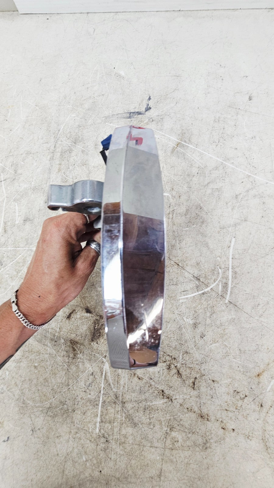 1996 HARLEY SOFTAIL Side Mount License Plate Tag Light Mount Bracket