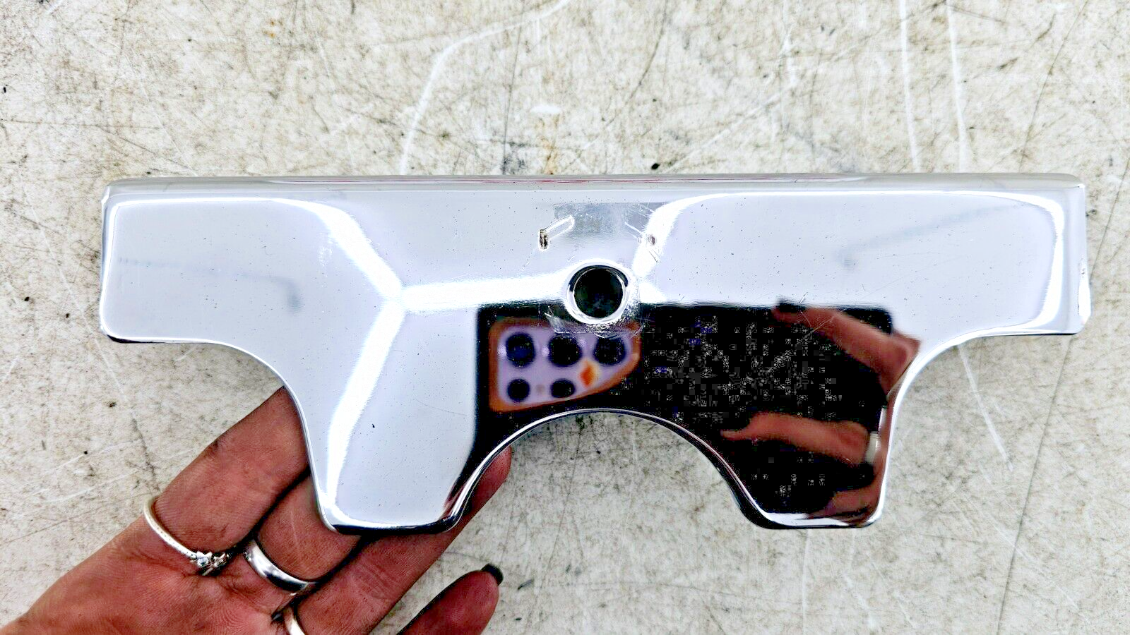 1999 HARLEY SOFTAIL Chrome Lower Triple tree Clamp Cover Headlight Mount