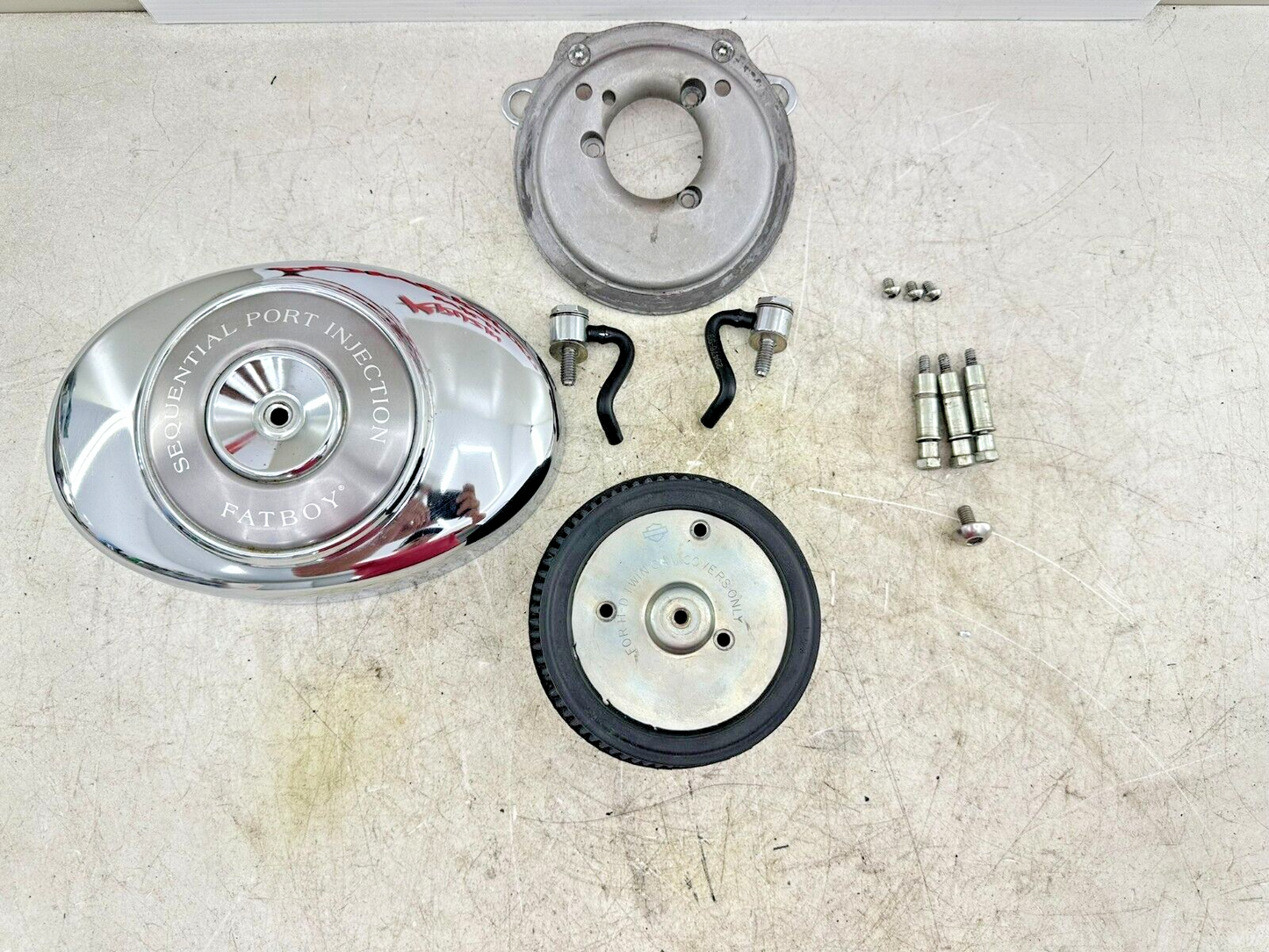 2002 HARLEY SOFTAIL OEM HD Intake Housing Backing Plate Air Filter