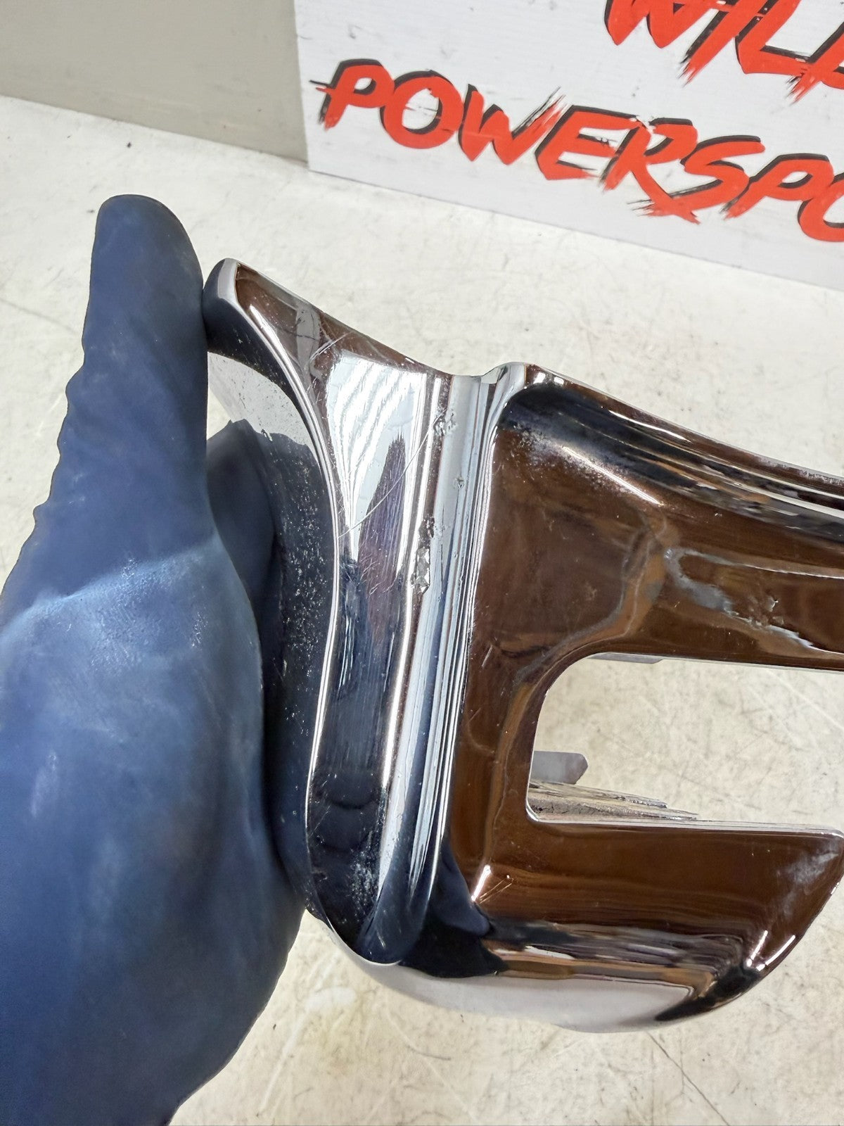 1993 HARLEY DYNA Wide Glide Chrome Front Lower Motor Mount Cover Guard