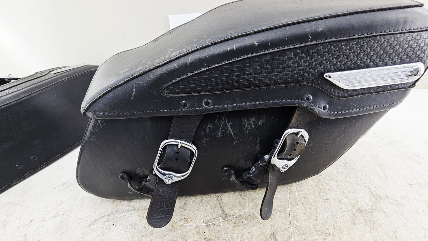 2000 HARLEY FLH ROADKING Left Right Saddlebags OEM