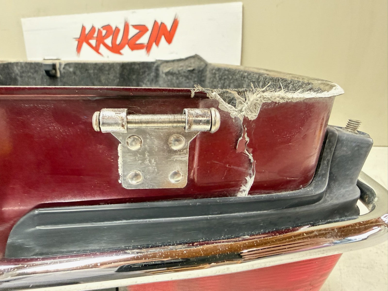 1995 HARLEY FLH ELECTRA GLIDE Trunk Tour Pack Rear Lower Storage Box