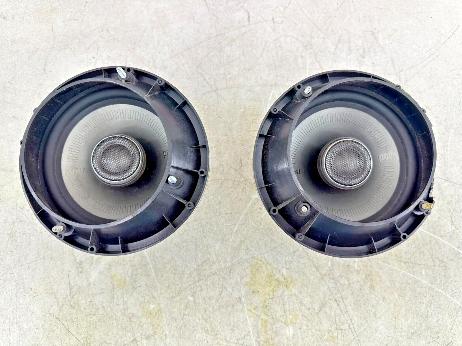 2003 HARLEY ELECTRA GLIDE classic Polk Audio 6.5" MM1 Front Speakers W/ Adapter