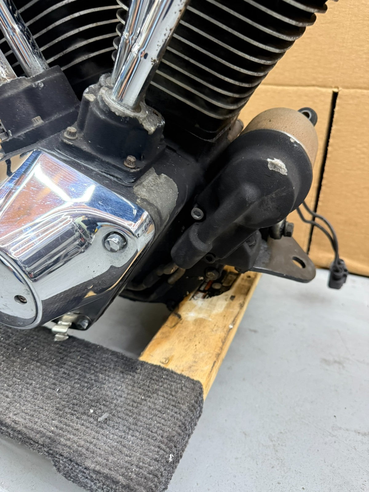 1995 HARLEY FLH ELECTRA GLIDE 1340 EVO Evolution Engine Motor 42k EFI SEE VIDEO