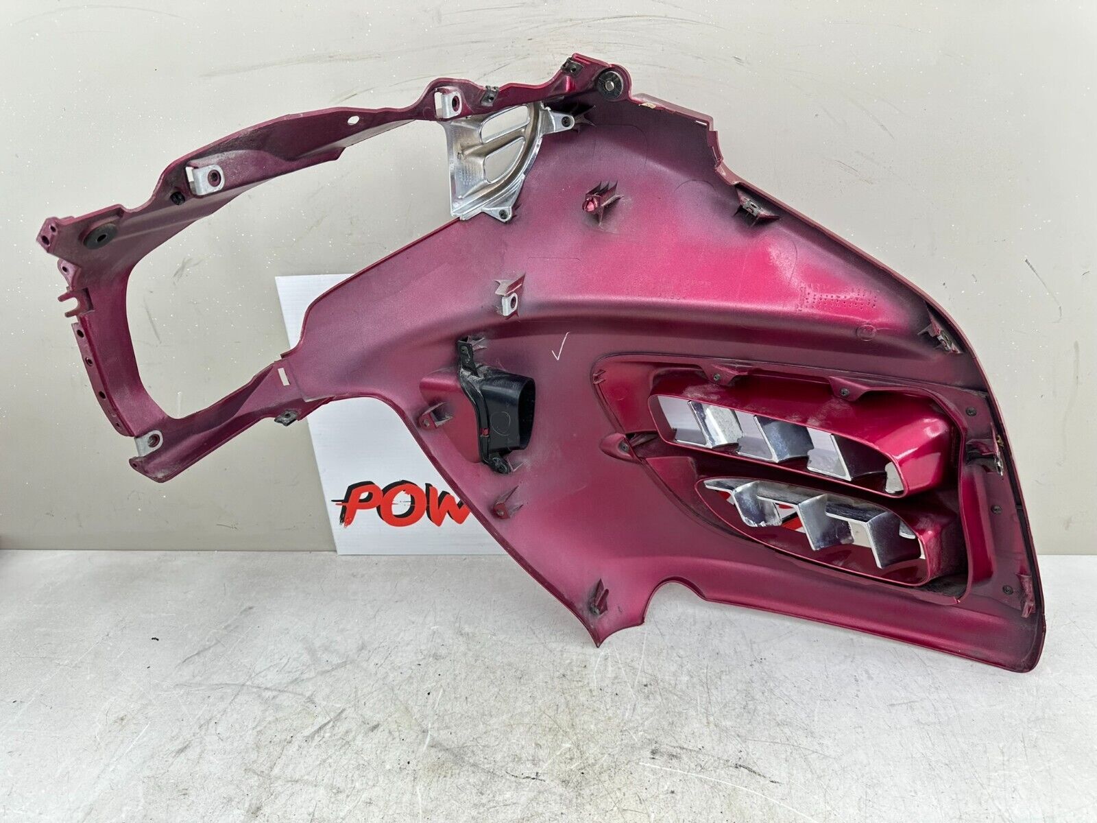 2004 Honda Goldwing GL1800 Red Right Side Headlight Fairing Cowl Panel