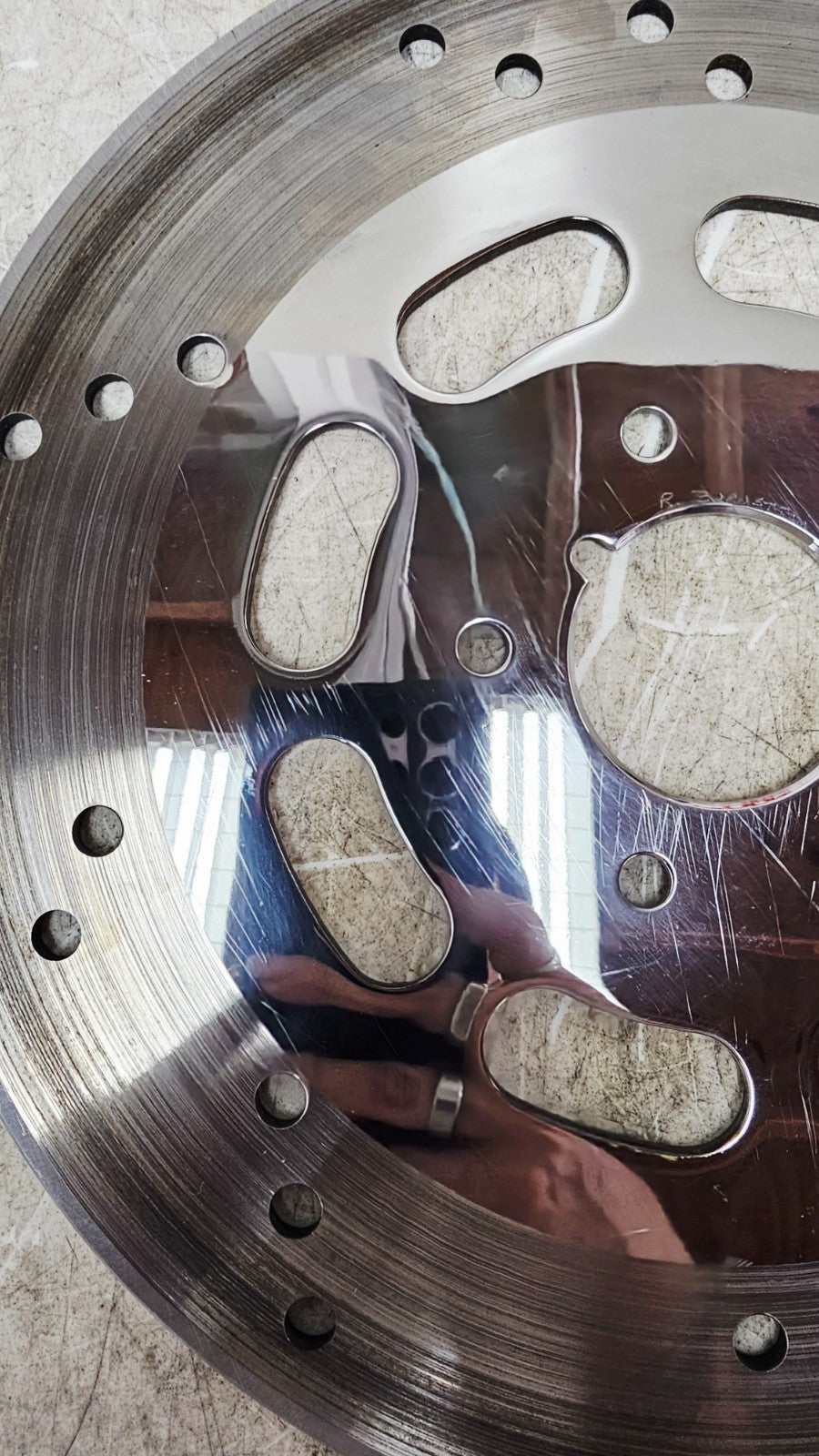 1997 HARLEY DYNA OEM Chrome Rear Brake Disc Rotor