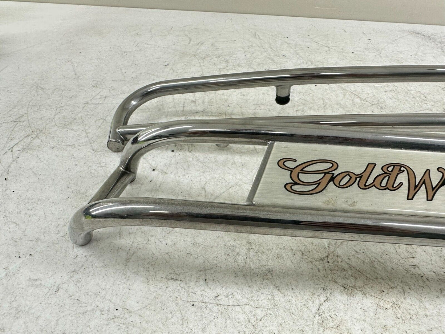 88-00 HONDA GOLDWING GL1500 Hondaline Chrome Saddlebag Door Lid Accent Guard