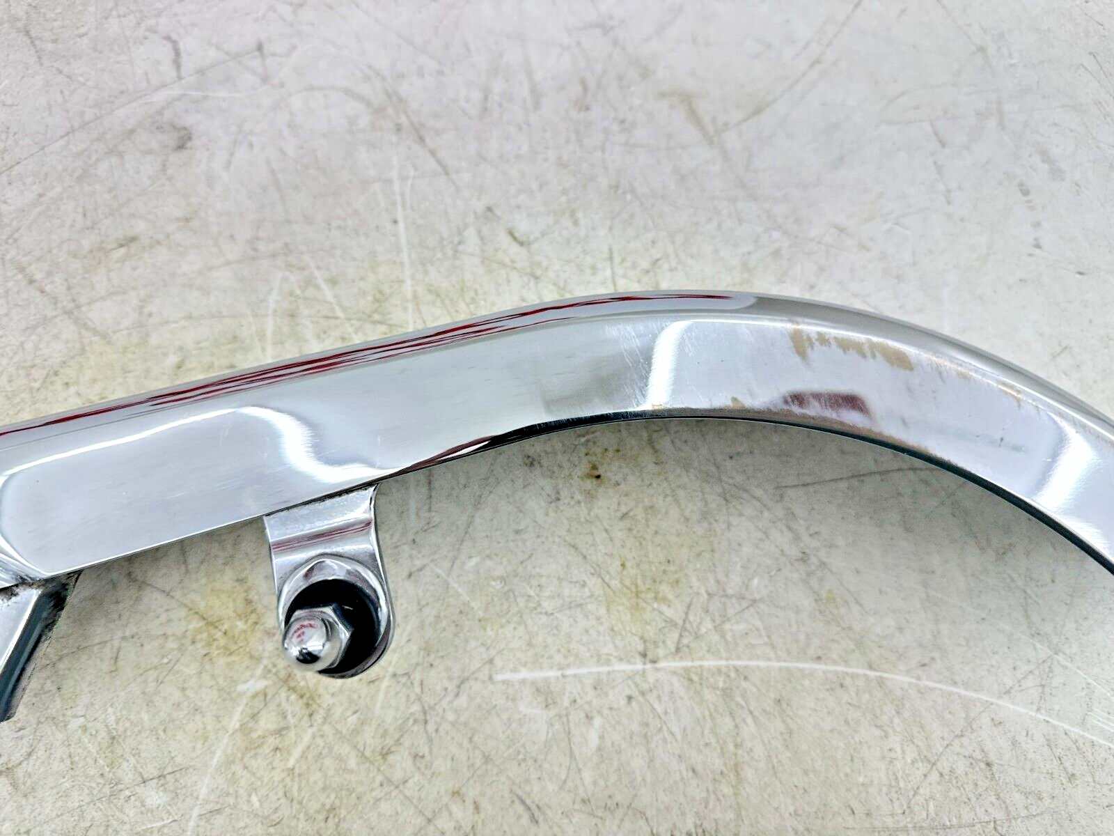 1999 HARLEY SOFTAIL Chrome Upper Belt Cover Guard + Plastic Cover