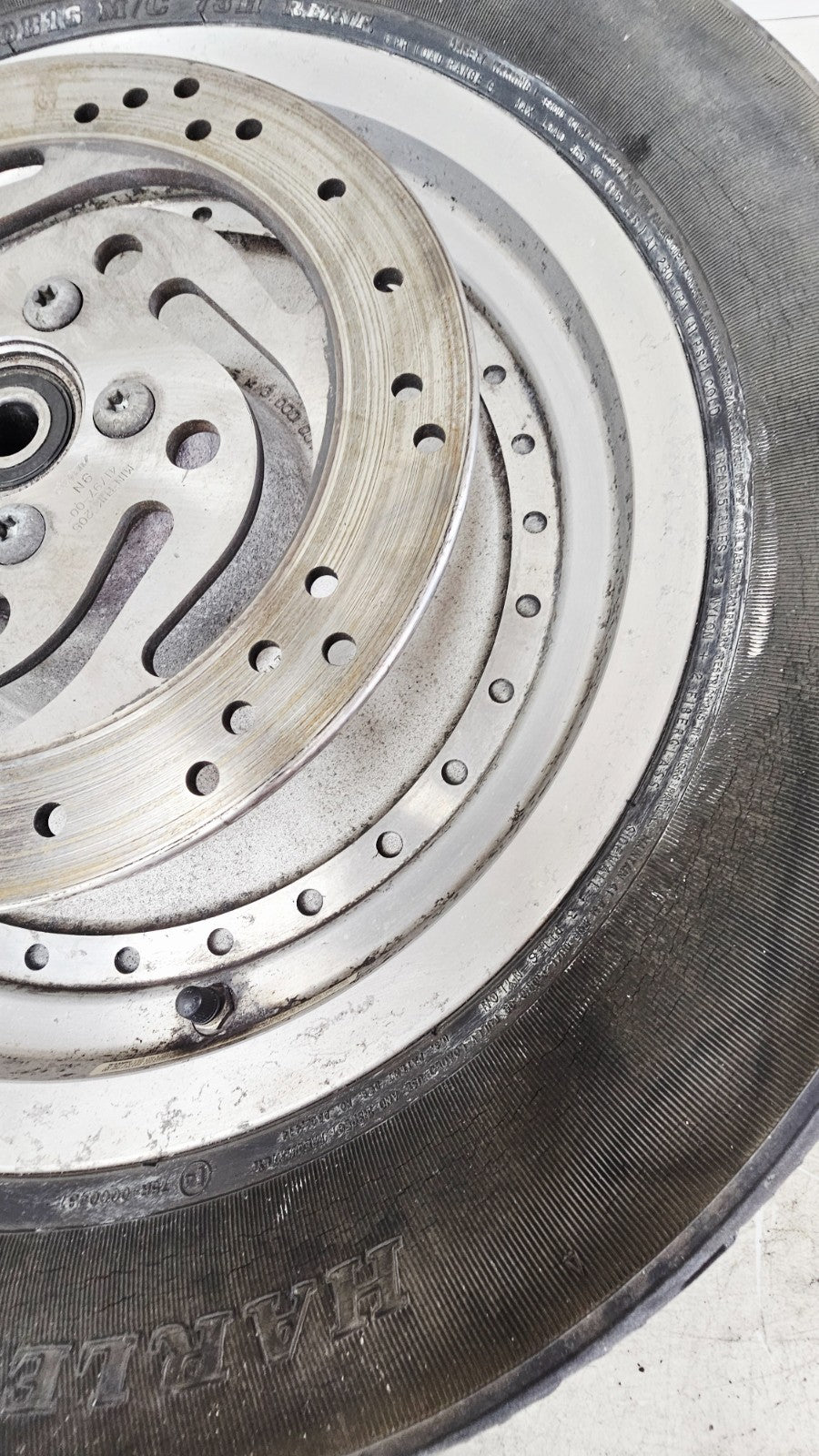 2001 Harley Davidson Sportster Solid Rear Wheel Rim 3/4 Axle 16x3