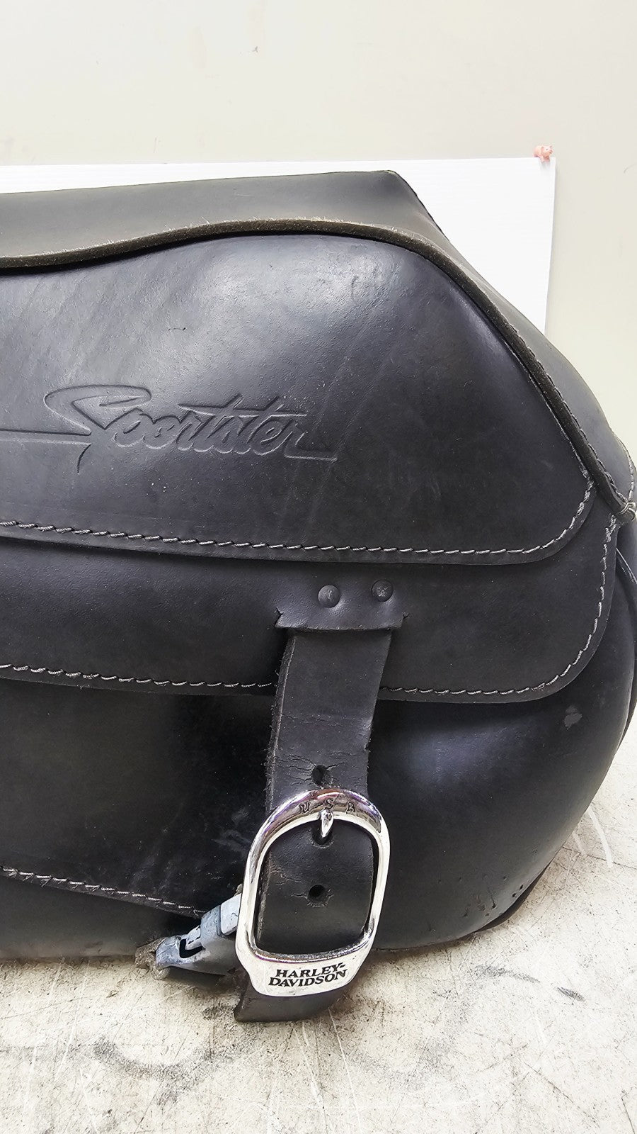 2001 Harley Davidson Sportster OEM Leather Saddlebags