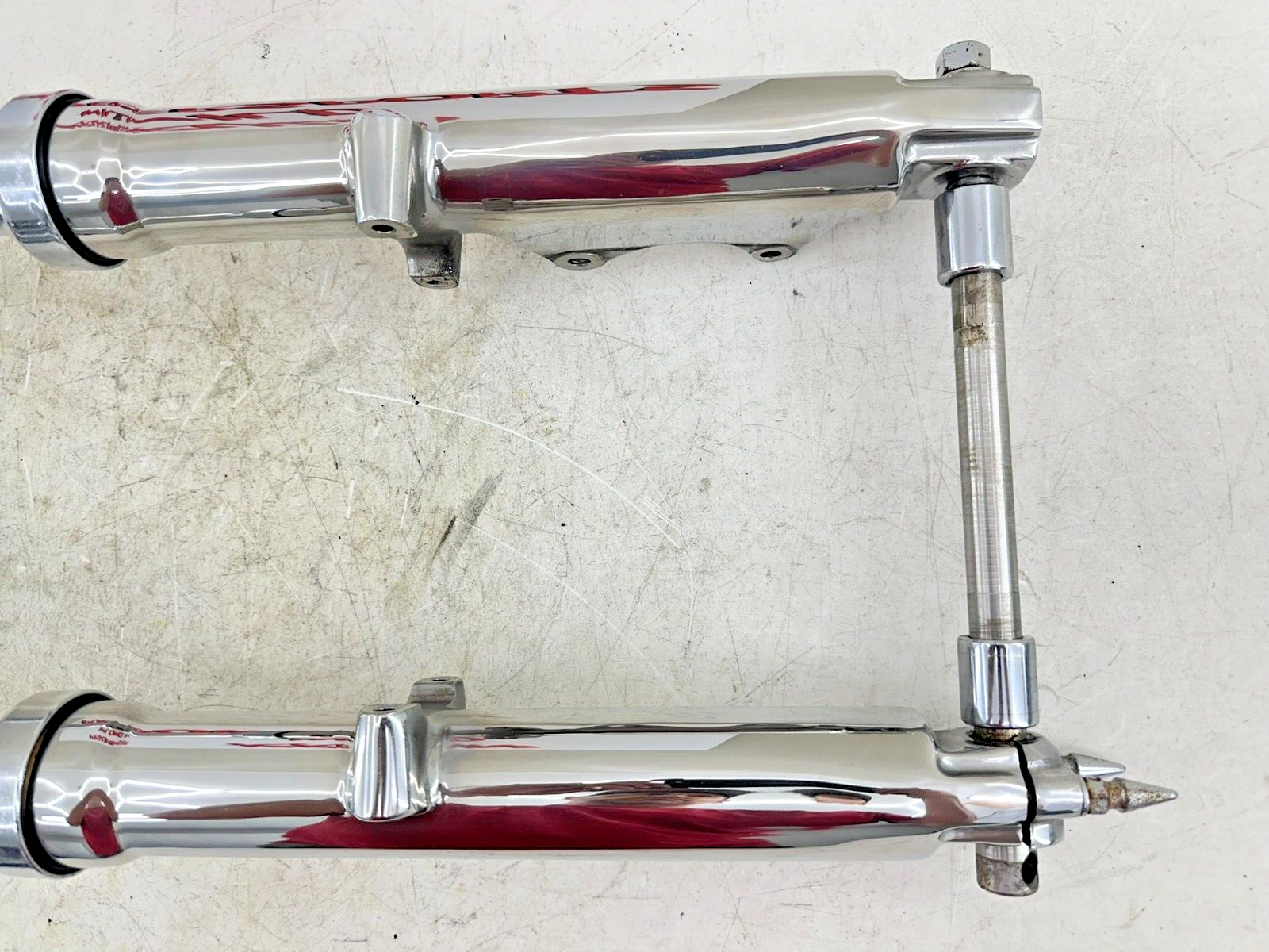 1999 HARLEY SOFTAIL Chrome Wide Glide Forks Triple Tree Clamp