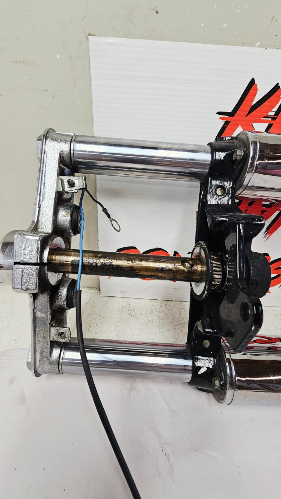 1995 HARLEY SOFTAIL FATBOY 41mm Front Fork Suspension Front End Triple Tree OEM