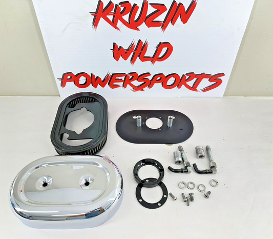 2003 Harley Davidson Sportster Air Filter + Cover + Backing Plate