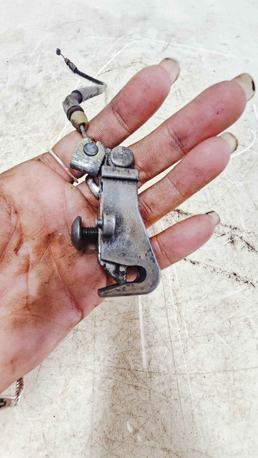 2000 HONDA VALKYRIE INTERSTATE Seat Latch Release Mount Bracket + Cable