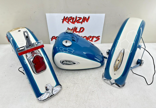 2001 HARLEY SOFTAIL FLTSTS Heritage Springer Front Rear Fender Gas Tank