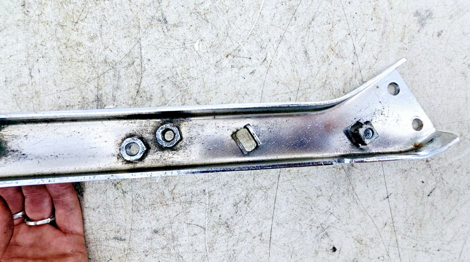 1998 HARLEY FLH ELECTRA GLIDE Chrome Saddlebag Mounting Bracket Arm Bars